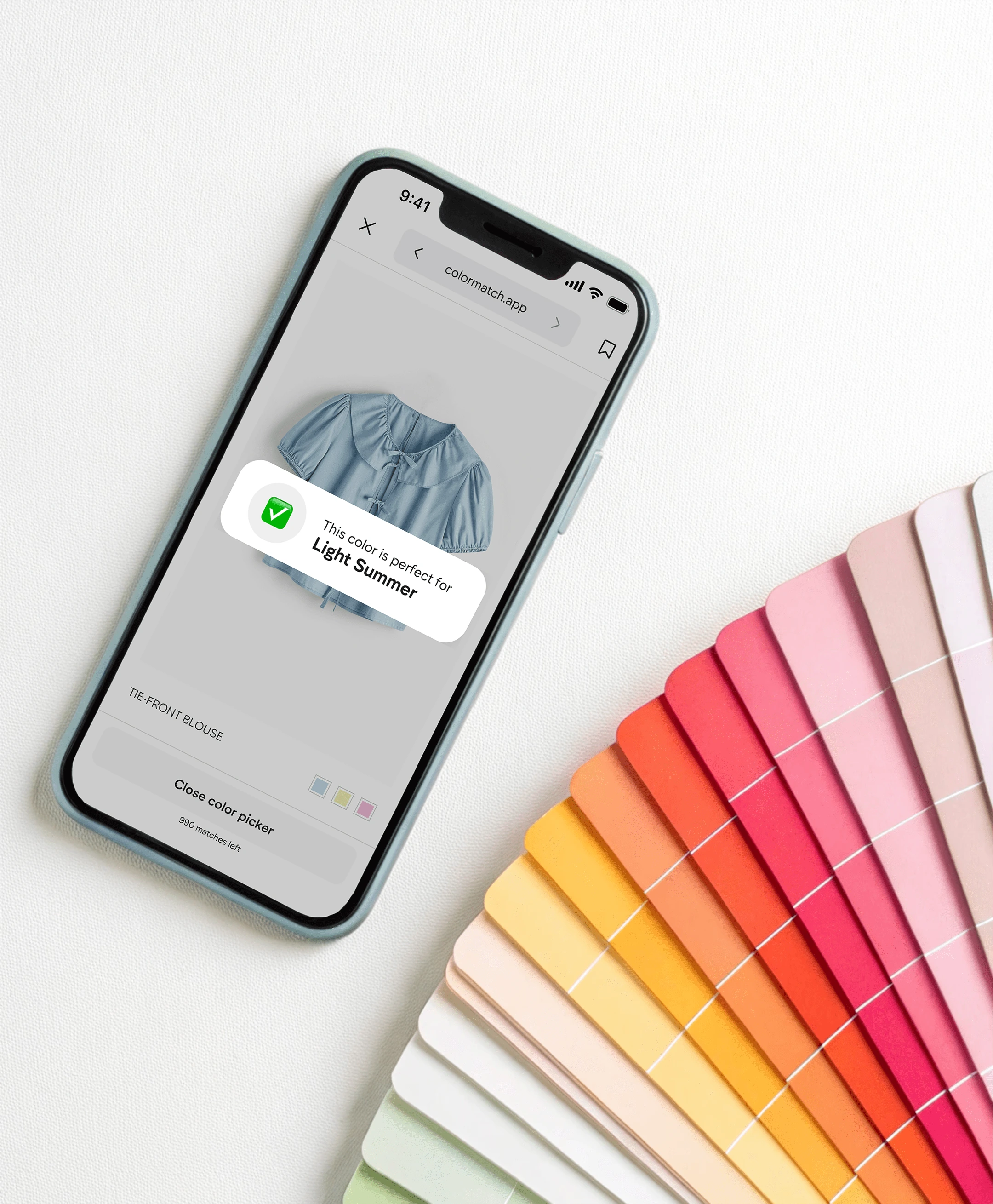 Color palette and phone